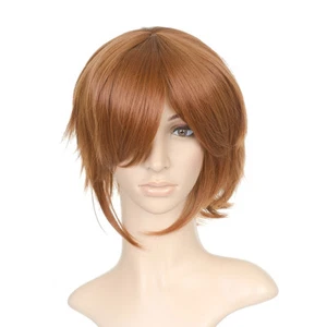 Brown Short Length Anime Costume Cosplay Wig - Picture 1 of 1