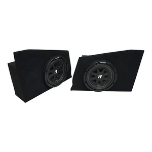 10-15 Chevy Camaro Coupe Rear Side Kicker Comp C10 Dual 10" Sub Box Final 2 Ohm - Picture 1 of 5