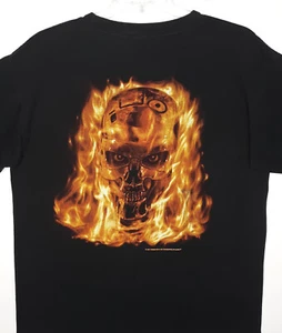 T-shirt Universal Studios T2 Terminator 2 taglia XL Battle Across Time anni '90 vintage - Foto 1 di 10
