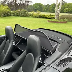 Wind Deflector for Porsche 911 (996 997) Original Design Black Windstop Jammer - Picture 1 of 24
