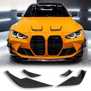 VS Style Carbon Fiber Front Bumper Wind Blade For BMW G80 M3 G82 G83 M4 21+ - Picture 1 of 13