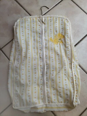 De Colección Años 70 Niños Retro Floral Amarillo Viaje Banda Prenda Bolso Garra Cremallera  Foto 1 de 4