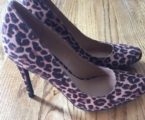 LC Lauren Conrad Women's Size 7Leopard Heels Blossom Pump Stiletto  - Picture 1 of 11