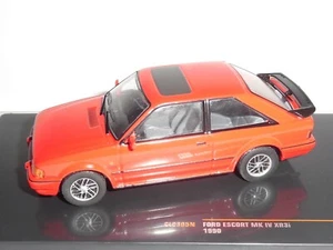 IXO . CORGI. CLC395N. FORD ESCORT MKIV XR3i 1990 2dr IN RED. LHD.SEALED 1/43. - Picture 1 of 12