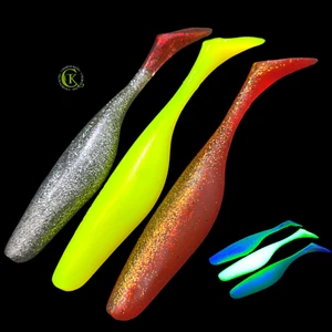3x 20cm River Shad Gummifisch UV Jenzi Ukel Uklei Kauli Wobbler Zander Hecht NEU - Bild 1 von 1