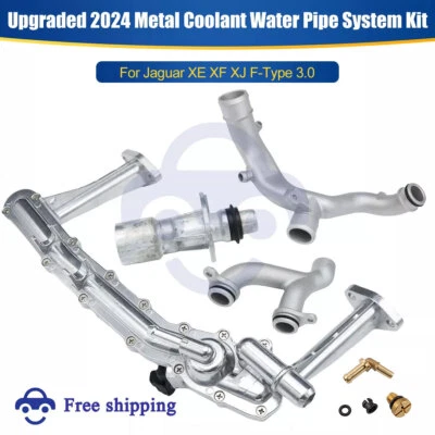 For Jaguar XE XF XJ F-Type Upgraded 2024 Metal Coolant Water Pipe System Kit 3.0 Foto 1 de 4
