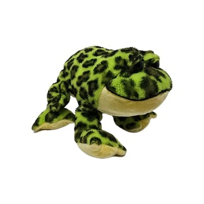 Ganz Webkinz Bullfrog 8" Plush Stuffed Toy Animal Spotted Green Yellow - Image 1 of 4