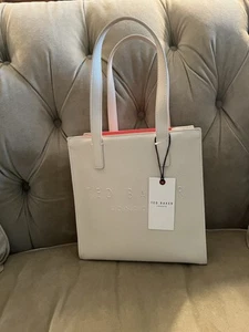 Ted Baker Beuteltasche creme Kunstleder mit Innentasche - The Icon - Bild 1 von 3