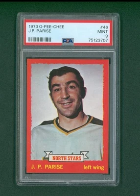 1973 O-Pee-Chee Hockey Card - #46 JP Parise, PSA 9 MINT - Image 1 of 2