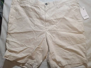 Men's Every Wear 9" Slim Fit Flat Front Chino Shorts Goodfellow & Co Cream 42 - Picture 1 of 6