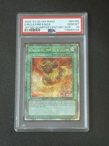 PSA 10 Circle Of The Fire Kings RA04-EN195 Quarter Century Rare - Picture 1 of 2