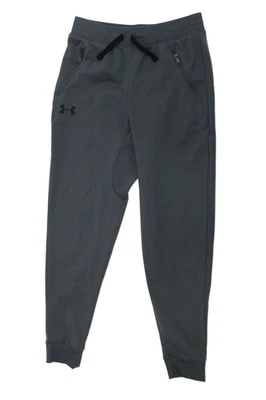 Pantalones deportivos Under Armour grises con cordón elástico cintura pierna recta talla M Foto 1 de 4