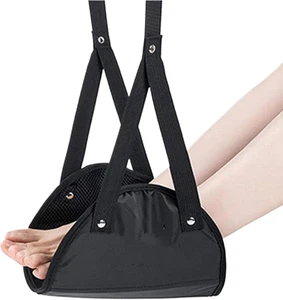 Flugzeug Fußhängematte,Langstreckenflug Fußschlinge Mit Verstellbarem Riemen | B - Bild 1 von 9