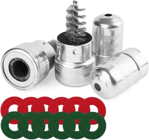 Arandelas anticorrosión terminales batería 12 PIEZAS Protector Fibra y 2 PIEZAS Limpieza  - Imagen 1 de 12