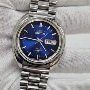Vintage 1971 SEIKO 5 Actus SS 23 Jewel Automatic 6106-7470 Mens Wrist Watch  - Picture 1 of 14