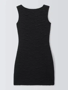 GOOD AMERICAN Scrunchie Scoop Back Mini Dress Black 3XL UK 18 RRP £176 - Picture 1 of 5