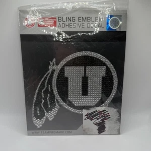 Utah Utes U Logo Bling Emblem Decal Sticker Team Promark NCAA "6x6" Nip Promark - Picture 1 of 4