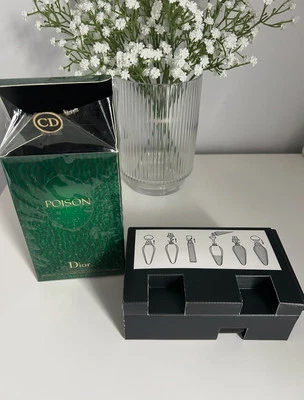 RARO 2005 Dior POISON EDT Edición Limitada Vidrio Amuleto Recargable Spray Caja Abierta Foto 1 de 4