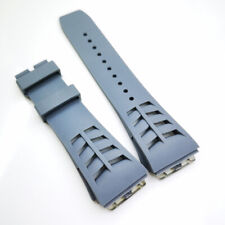 25mm / 20mm Grey Silicone/Rubber Strap Band for RICHARD MILLE RM011 RM50-03/01