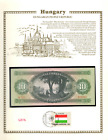 Ungarn 10 Forint 1969 P 168d UNC mit fdi un flagge stempel Serie A741 019263 Geburtstag