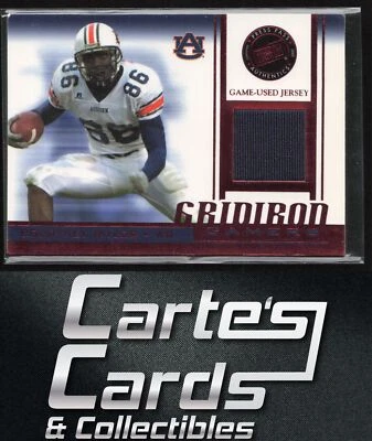 Courtney Taylor 2007 Press Pass #GG-CT Gridiron Gamers Jerseys Red Auburn Tigers - Image 1 of 2