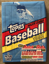 1992 Topps Wax Pack Dave Stieb Blue Jays (Top) Orel Hershiser Dodgers (Back)