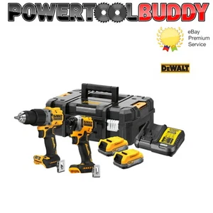 Dewalt DCK2050E2T 18v XR Brushless Powerstack Combi Hammer Drill + Impact Driver - Picture 1 of 11