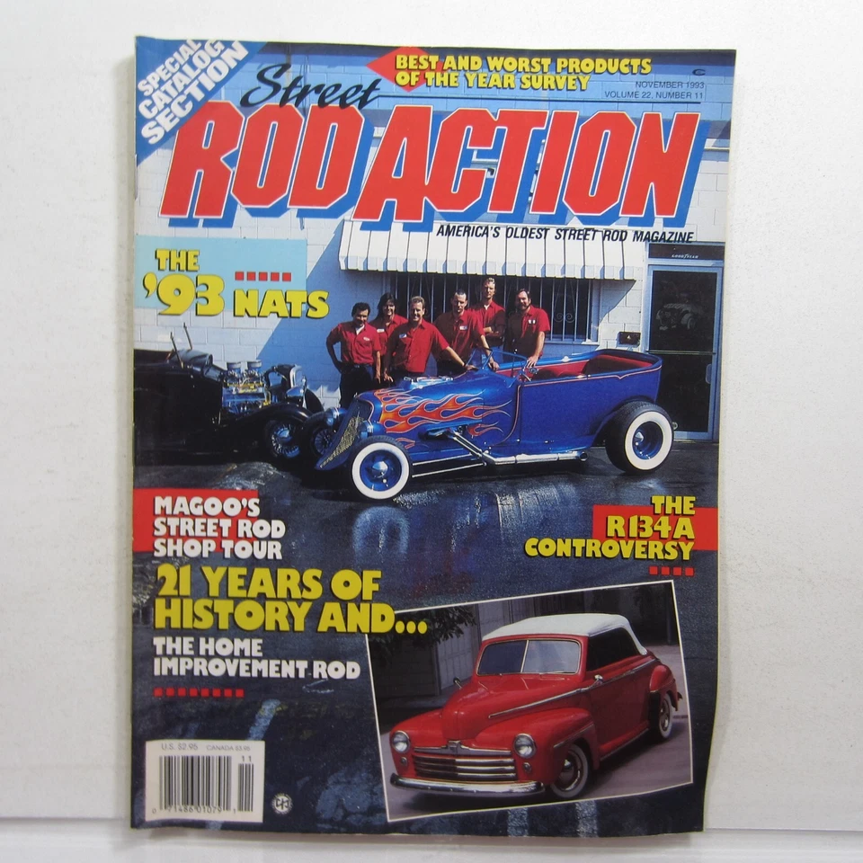 Street Rod Action Nov 1993 NATS, R134A Controversy, Home Improvement Rod Foto 1 de 4