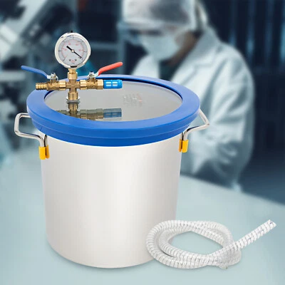 Cámara de vacío de 3 galones con tapa, cámara de desgasificación para estabilizar epoxi de madera Foto 1 de 4