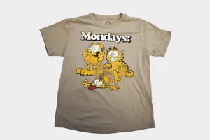 Garfield Women's Garfield Hates Mondays Distressed Graphic Shirt New XS-2XL - Picture 1 of 5