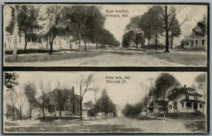 VIROQUA WI RUSK AVE. ANTIGUA POSTAL - Imagen 1 de 2