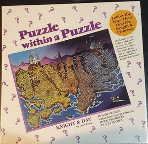 Rompecabezas Caballero y Día Dentro de un Puzzle - 550 Piezas Laberinto - Larry Evans "Como Nuevo" - Imagen 1 de 2
