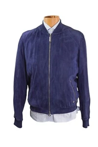 NEW 7450,00 STEFANO RICCI Coat Bomber 100% Leather Size Us L Eu 52 GES27 - Picture 1 of 6
