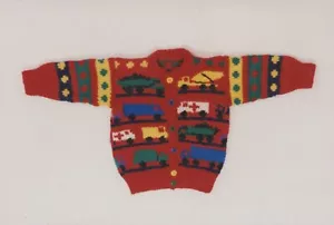 Ann Norling KNITTING PATTERN #6 Truck Sweater Child 2-6 - Picture 1 of 3