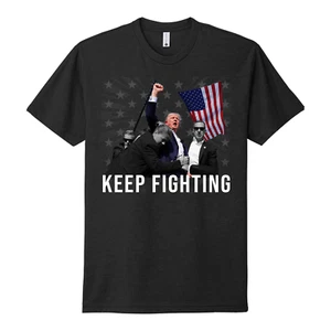 Keep Fighting President Trump T-Shirt - Picture 1 of 6