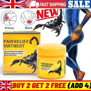 Scorpion Pain Relief Ointment Treat Arthritis Cream Body Massage Plaster UK - Picture 1 of 8