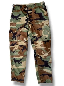 Pantalones Camuflados Carga Combate De Colección BDU Para Hombres Largo Ajustable Bosque Camuflaje - Imagen 1 de 9