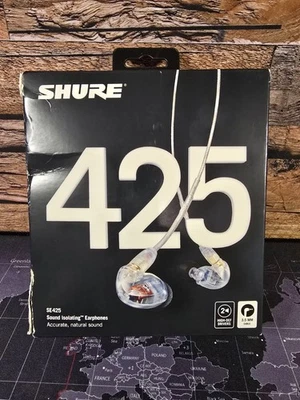 Auriculares con cable Shure SE425-CL aislamiento de sonido natural de 3,5 mm - transparentes - daños en la caja Foto 1 de 3