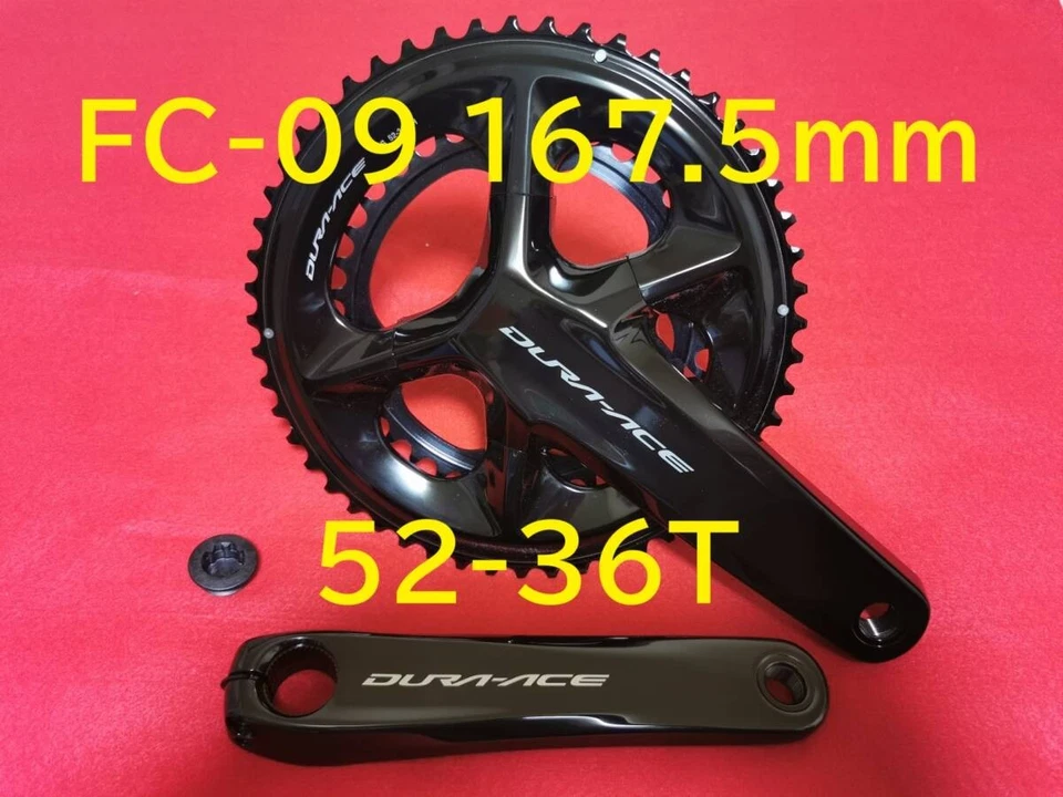 Juego de bielas Shimano Dura-ACE FC-09 167,5 mm 52/36T NUEVO 11s 12s Compatible R9200 Base Foto 1 de 4