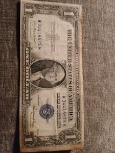 1935 1$ USA Silver Certificate Banknote - Picture 1 of 3