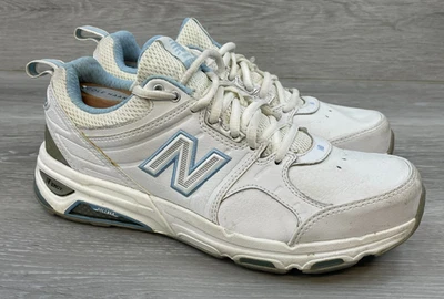 Tênis New Balance WX857WB2 Feminino Couro Branco 10 Treinamento Conforto Cadarço - Imagem 1 de 4