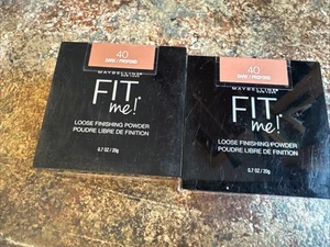 2X Maybelline Fit Me Loose Finishing Powder You Choose, 40 DARK - Picture 1 of 2