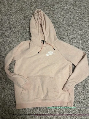 Nike Women's Light Pink Hoodie Size Medium - Image 1 of 4