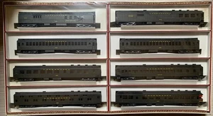 Karton 8er Set - Lackawanna Pullman Personenwagen - IHC / Rivarossi Spur HO - Bild 1 von 10