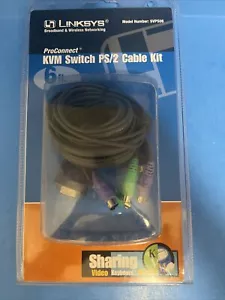 Linksys ProConnect KVM Switch PS/2 Cable Kit Model SVPS06. New Sealed - Picture 1 of 3