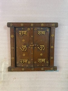 Vintage Window, Old Wooden Brass Work Window, Jharokha Frame, Home Decor Window - Picture 1 of 10