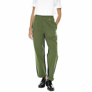 LAZY OAF Split the Difference Trousers - Khaki/Navy - Unisex Bicoloured size 36 - Picture 1 of 4