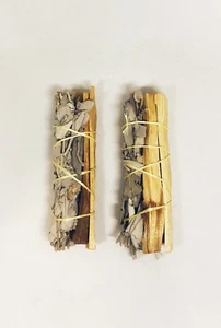SET OF 2 Palo Santo And Sage Smudge Sticks - Picture 1 of 10