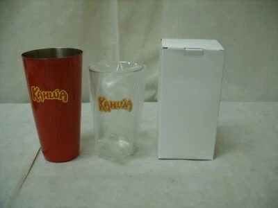 Kahlua Liqueur - Promo Branded 2-Piece Barware Cocktail Shaker Set - NOS - Изображение 1 из 4