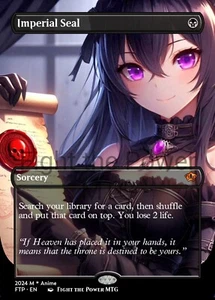 Imperial Seal Borderless Anime Style Card For EDH and Playtest - Picture 1 of 3
